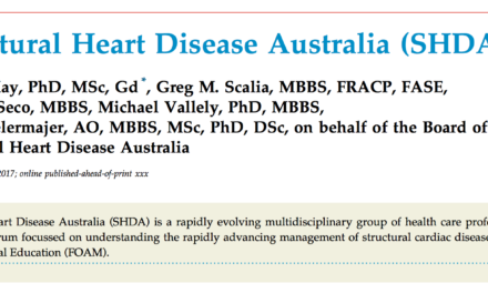 SHDA featured in Heart, Lung and Circulation